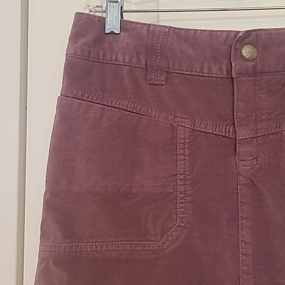 Athleta Drawstring Waist Soft Corduroy Velvet Skirt Pink Mauve Size 6 - Picture 5 of 10